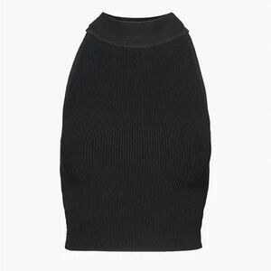 SOLD —- Aritzia Babaton SCULPT KNIT MOCKNECK HALTER TOP